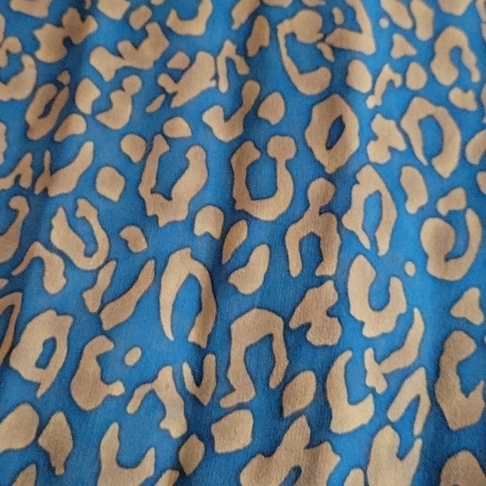 ๐
บVTG LIZ CLAIBORNE Leopard Print Paisley Beaded Flapper Fringe Scarf - Picture 5 of 5